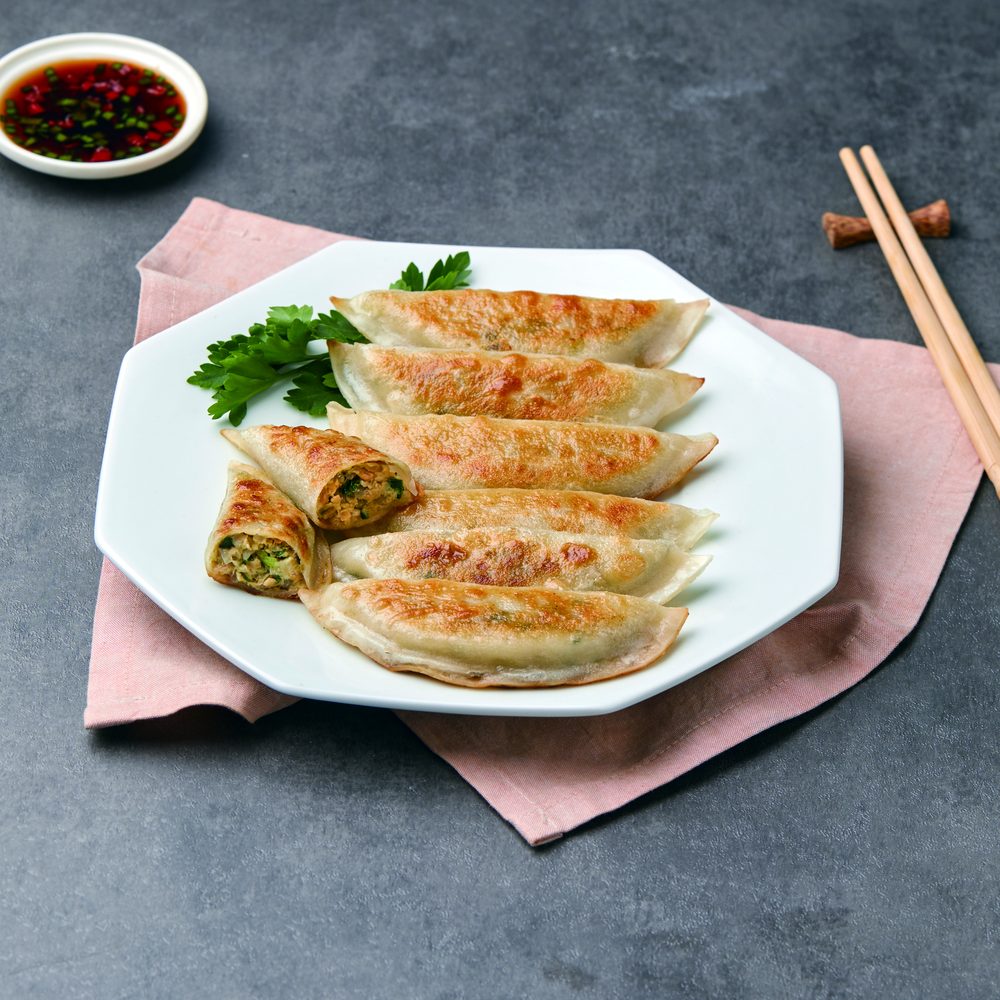철판군만두